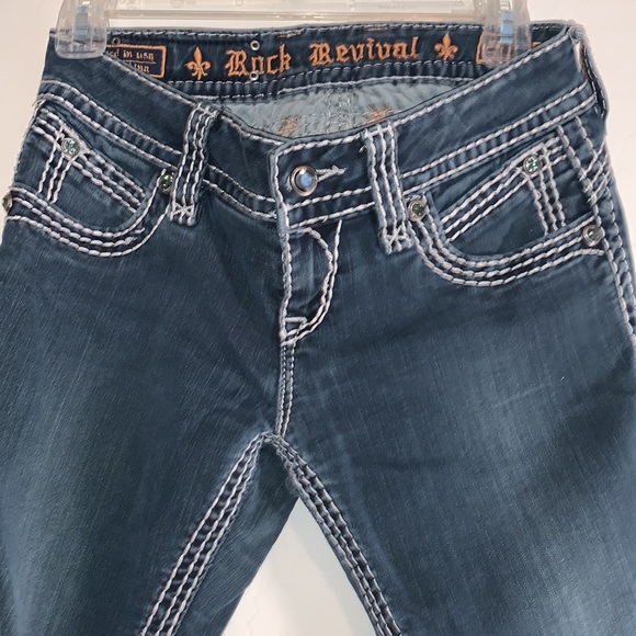 ROCK REVIVAL AIDA SIZE 26 SKINNY JEANS - Picture 4 of 7